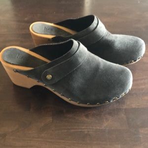 Grey Suede Lisa B Clogs